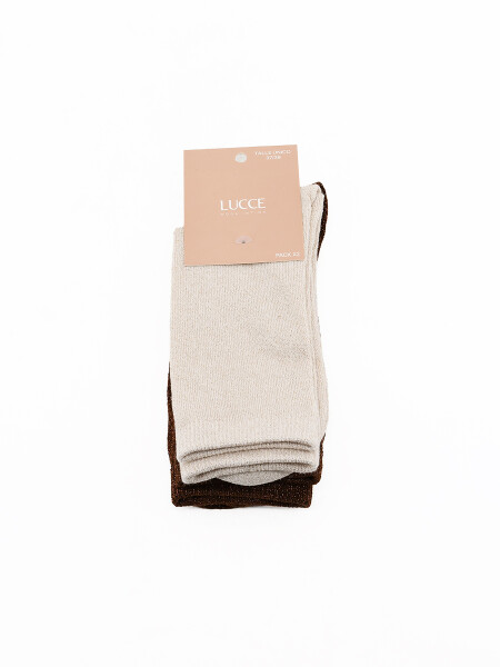 MEDIAS CON LUREX PACK X 2 VARIANTE 2