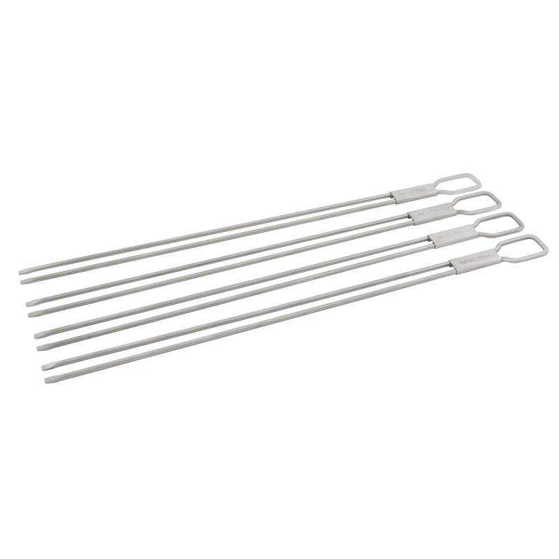 Pinchos para brochettes en acero inoxidable x4 Pinchos para brochettes en acero inoxidable x4