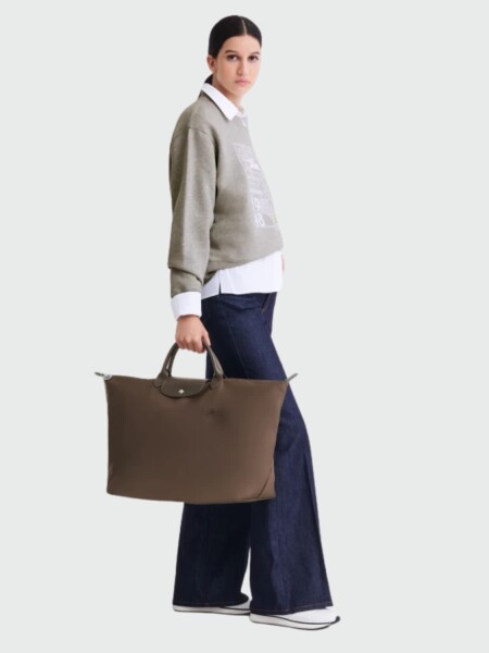 Longchamp -Bolso de viaje Longchamp plegable con cierre y asa corta, Le pliage 0