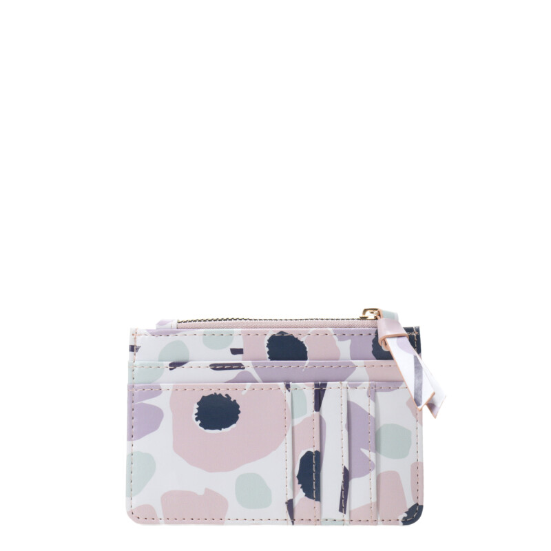 Billetera Miss Carol Naro Con Estampado Multicolor