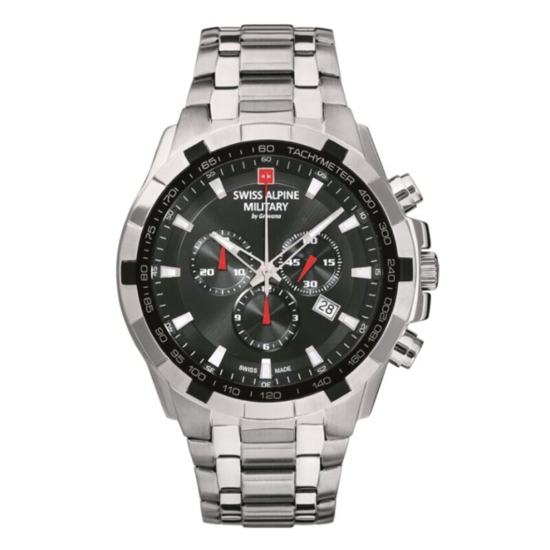 Reloj Swiss Alpine Military Star Fighter 7043.9137 para hombre con correa de acero Azul