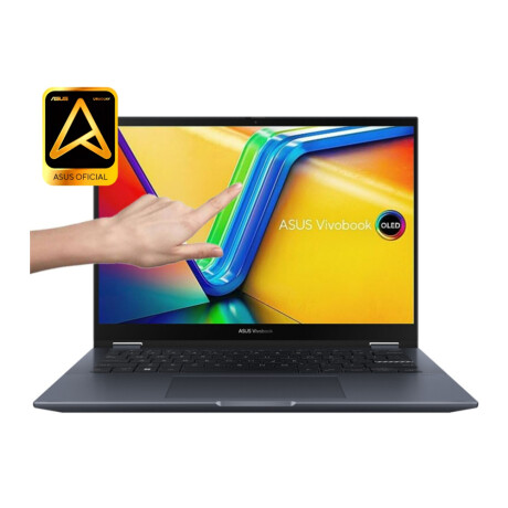 Notebook Asus Convertible Vivobook S 14 Flip. Intel i9-13ªGEN. RAM 16GB. Disco Sólido 512GB. Pantalla TÁCTIL 14' OLED' 2.8K Notebook Asus Convertible Vivobook S 14 Flip. Intel i9-13ªGEN. RAM 16GB. Disco Sólido 512GB. Pantalla TÁCTIL 14' OLED' 2.8K