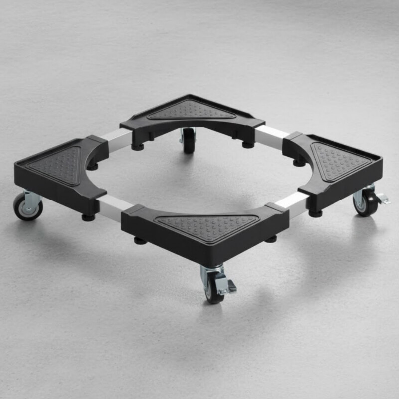 Base con ruedas para electodomesticos grande hasta 80x80 NEGRO