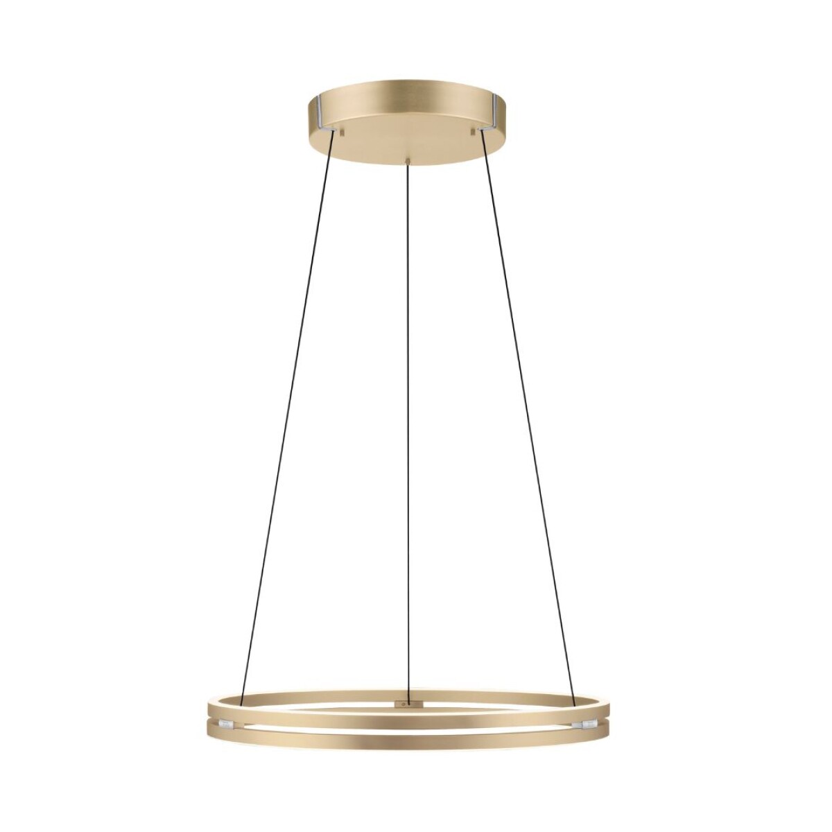 Colgante led anillo motorizado 44w 70cm a control remoto con varias funciones, Dorado. 