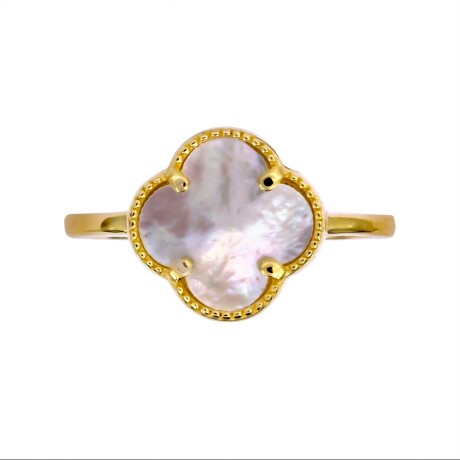 Anillo de oro 9 ktes con nácar. Anillo de oro 9 ktes con nácar.