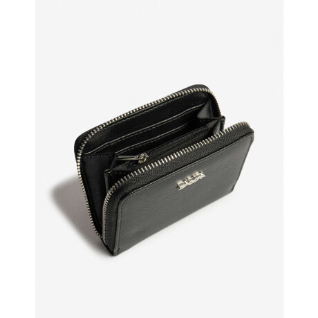 Billetera Con Cierre Negro