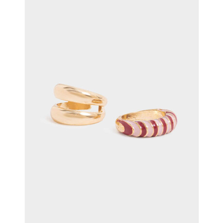Sets Anillos Metal Dorado