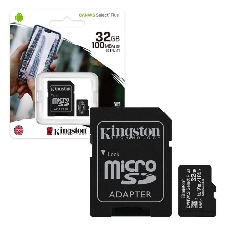 Memoria Kingston Micro Sd Canvas Plus 32GB con Adaptador 001