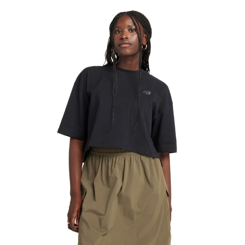 Remera New Balance de Dama - Logo Oversized - WT43536BK ELD