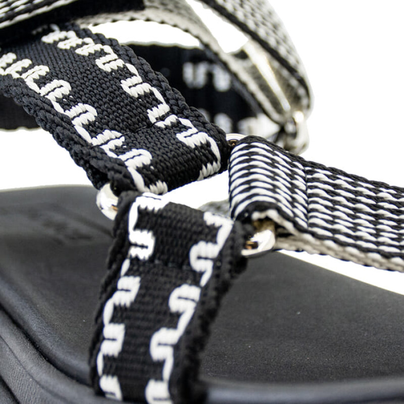 Sandalias - Moleca - Moleca Sandalia con pulsera y tira de Mujer - 5483.103-375 Negro-blanco