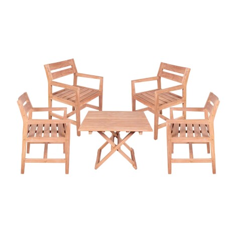 SET DE LIVING MADERA NATURAL-BEIGE ESPARTA
