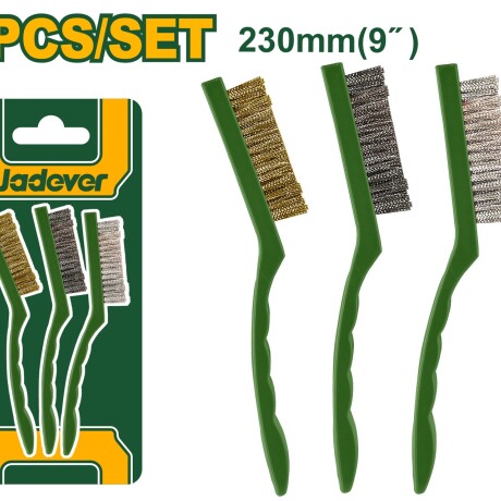 Set 3 cepillos 9" jadever JDBH3609 Set 3 cepillos 9" jadever JDBH3609
