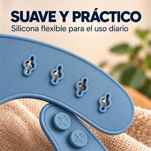 Set Alimentación Bebé Platos Silicona Libre Bpa 10 Piezas Color Celeste