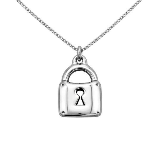 Dije candado - Plata 925 - sin piedra - CP4720 sinpiedra