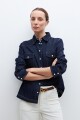 Camisa de jean jean oscuro