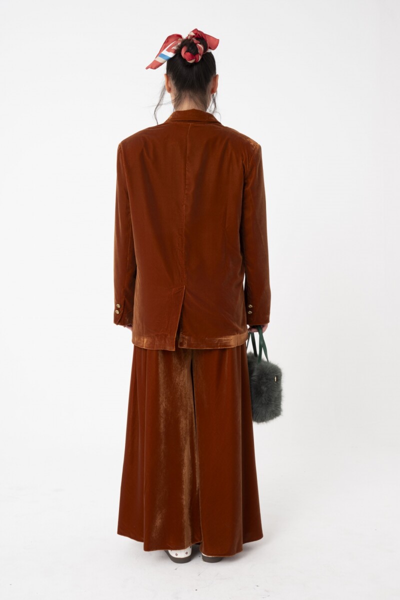 Blazer de fit moderno Marron