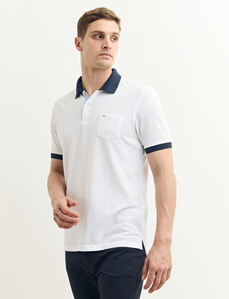 520753 REMERA HARRINGTON LABEL Blanco