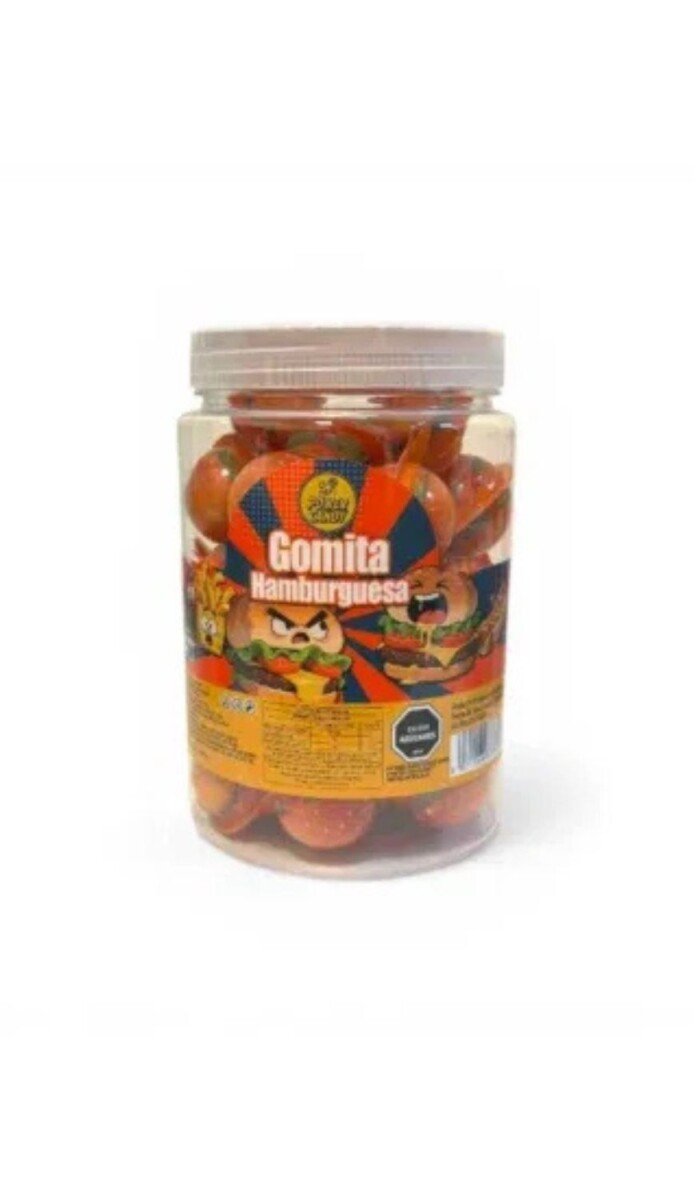GOMITAS CAPSULAS HAMBURGUESA 30PCS 300GRS(POTE CHICO) 