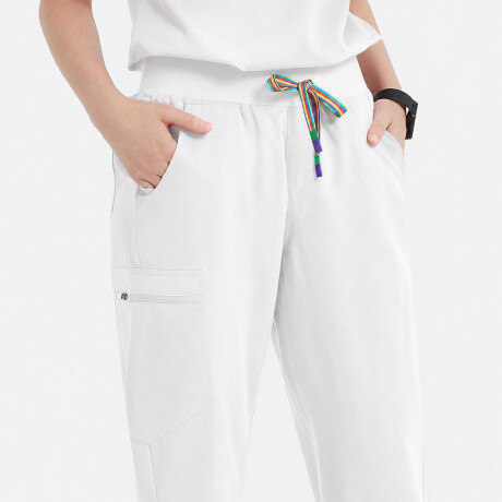 PANTALON KORI DAMA CON PUÑO blanco