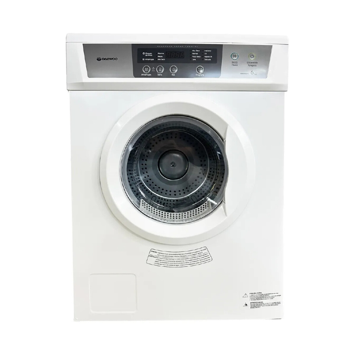 Secarropas Daewoo 6kg Panel Digital Tambor De Acero 
