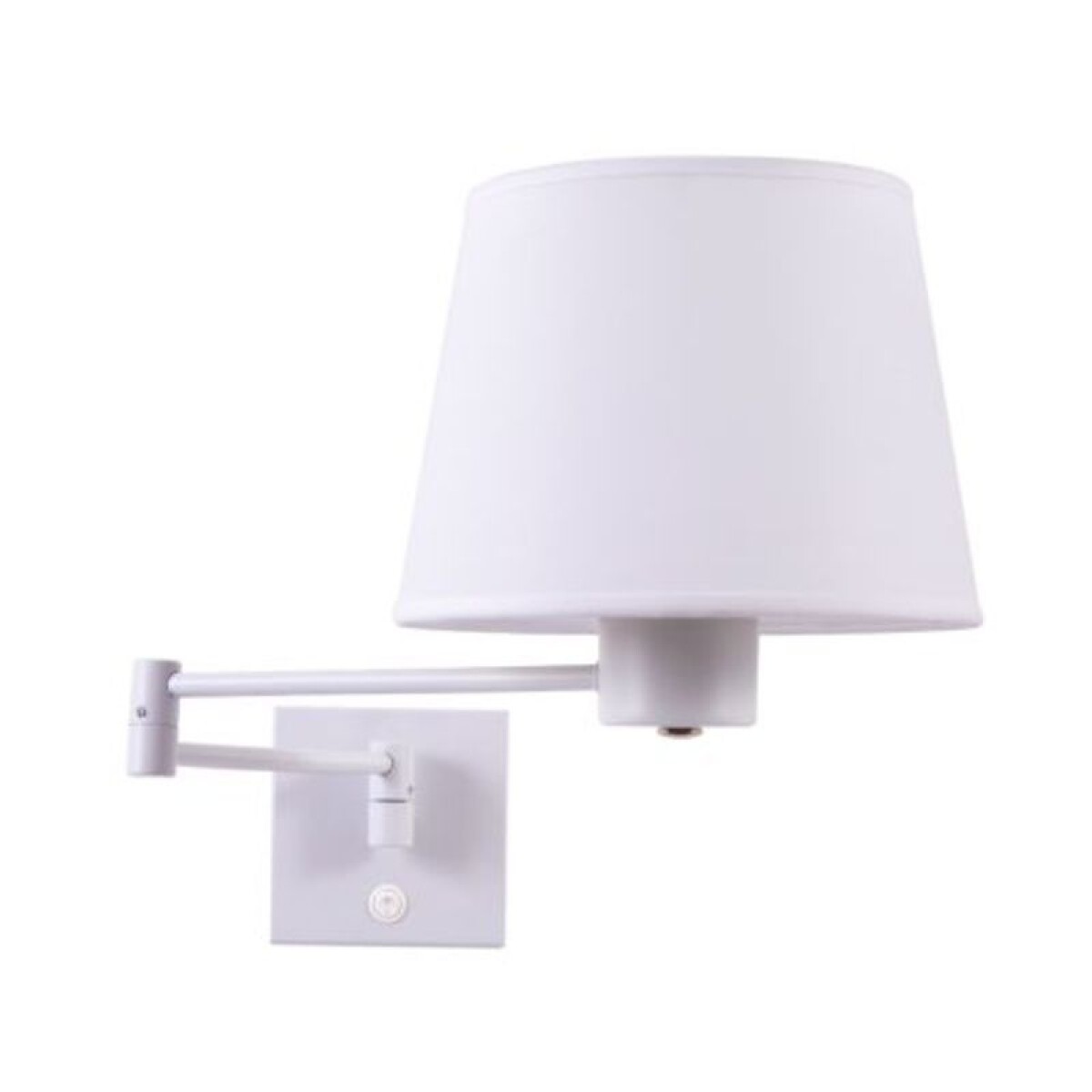 APLIQUE CON BRAZO DOBLE Y PANTALLA CONICA 1L E27 BLANCO 