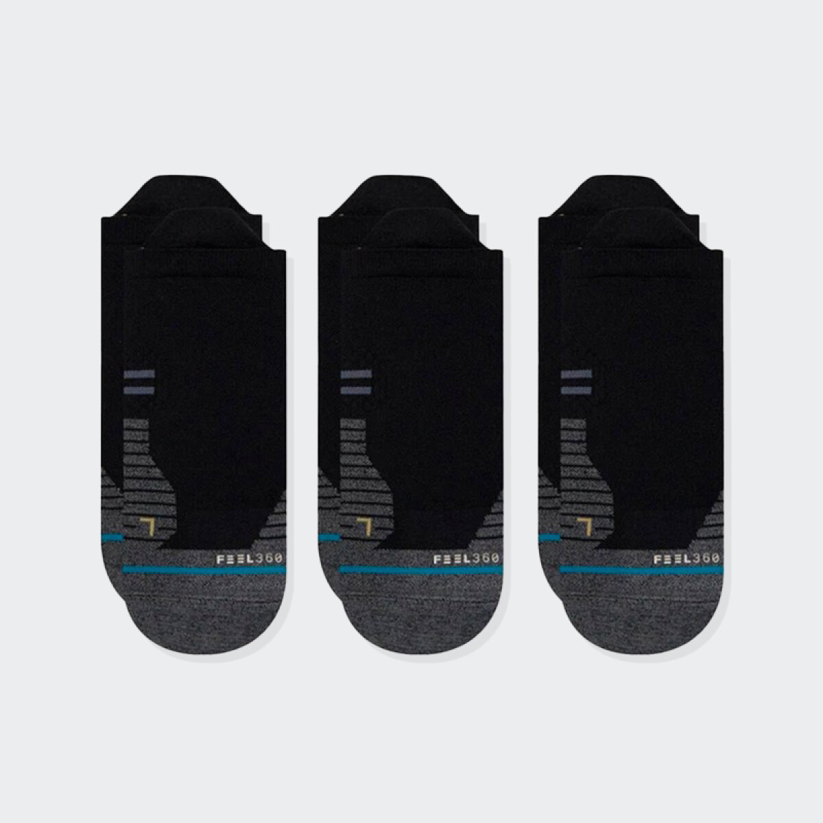 Medias Stance Run Light INFIKNIT™ Pack x 3 - Negro 