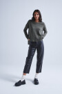 PULL COL ROND MANCHES LONGUES Kaki