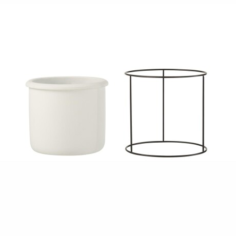 MACETA SMALL ARENA-Y-CEMENTO BLANCO COLGANTE