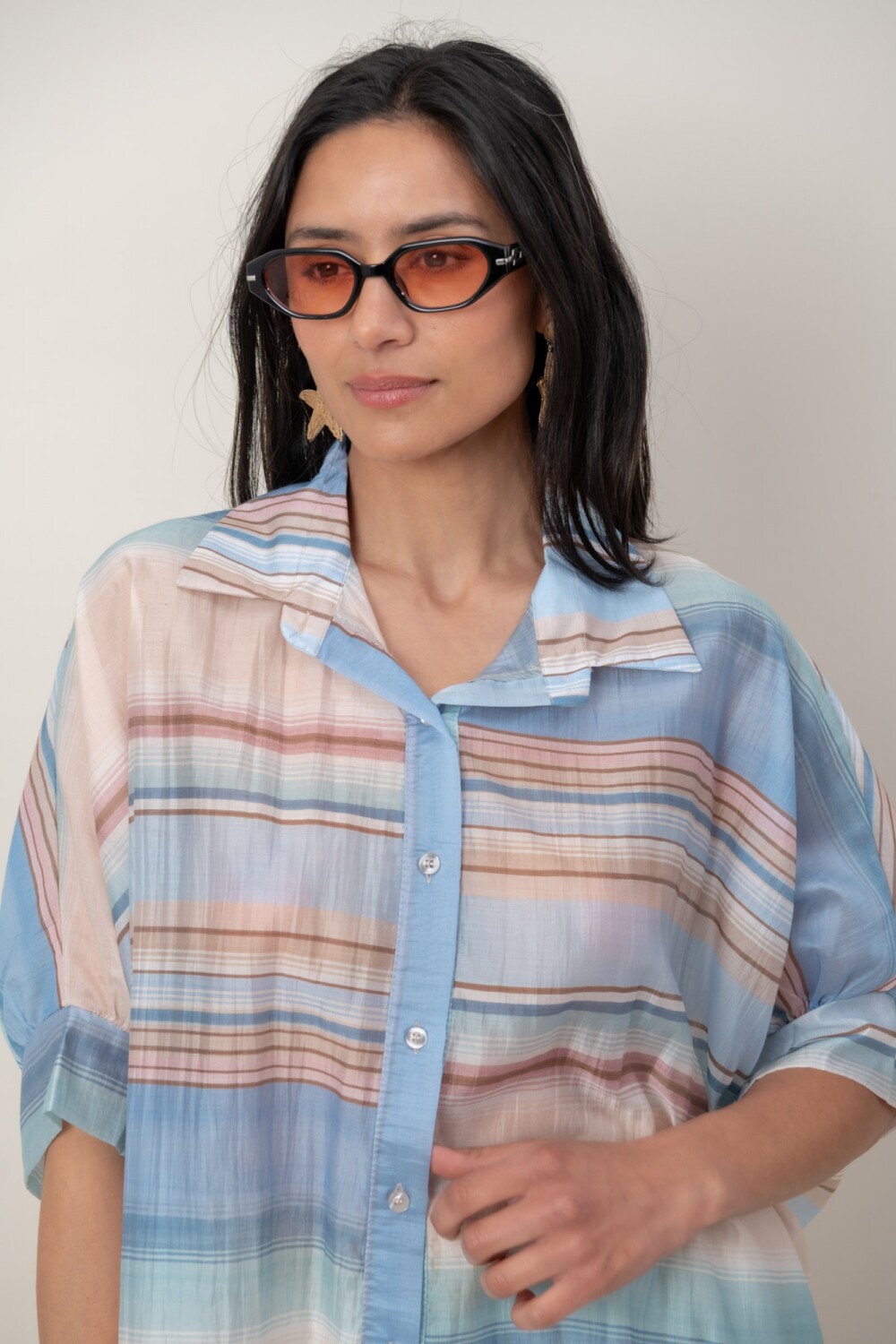 CAMISA DUNIA Celeste