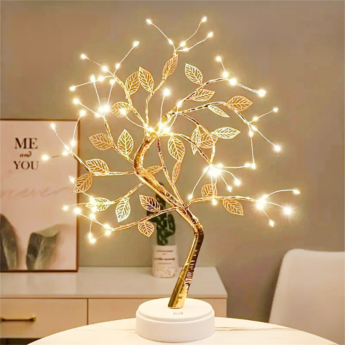 Lámpara Árbol Mágico - Luces Y Hojas 