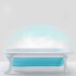 Baño Bebé Plegable + Colchón Baby Splash + Gorra Variante Color Celeste