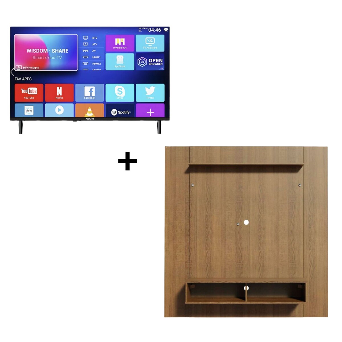 Panel para TV + TV Asano 43" Smart FHD 