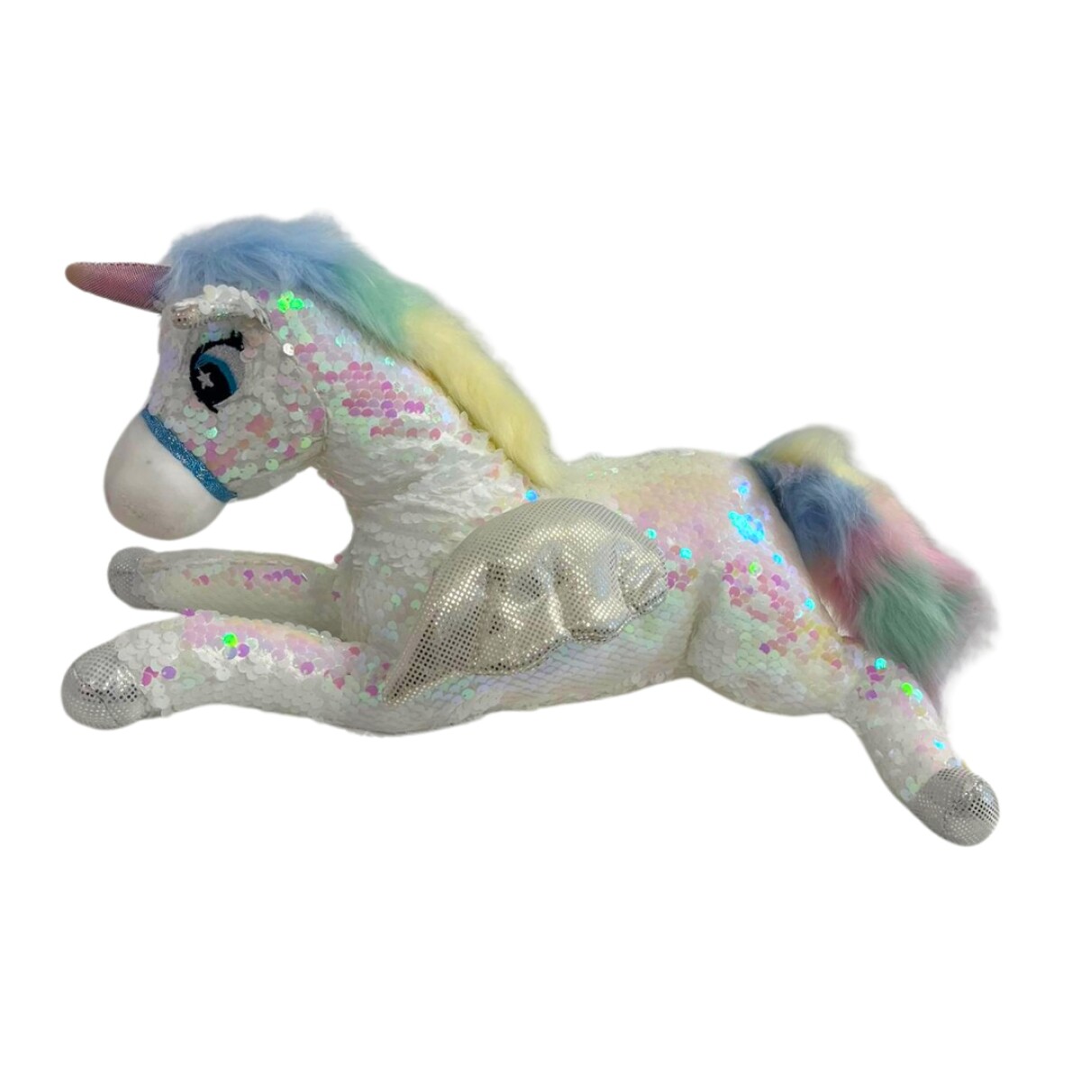 Peluche 35Cm Unicornio C/Lentejuelas 