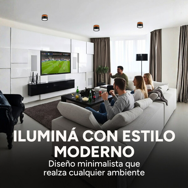 Plafón LED Techo 11cm Madera Nordico Moderno Luz Calida 10W Variante Gris Fría