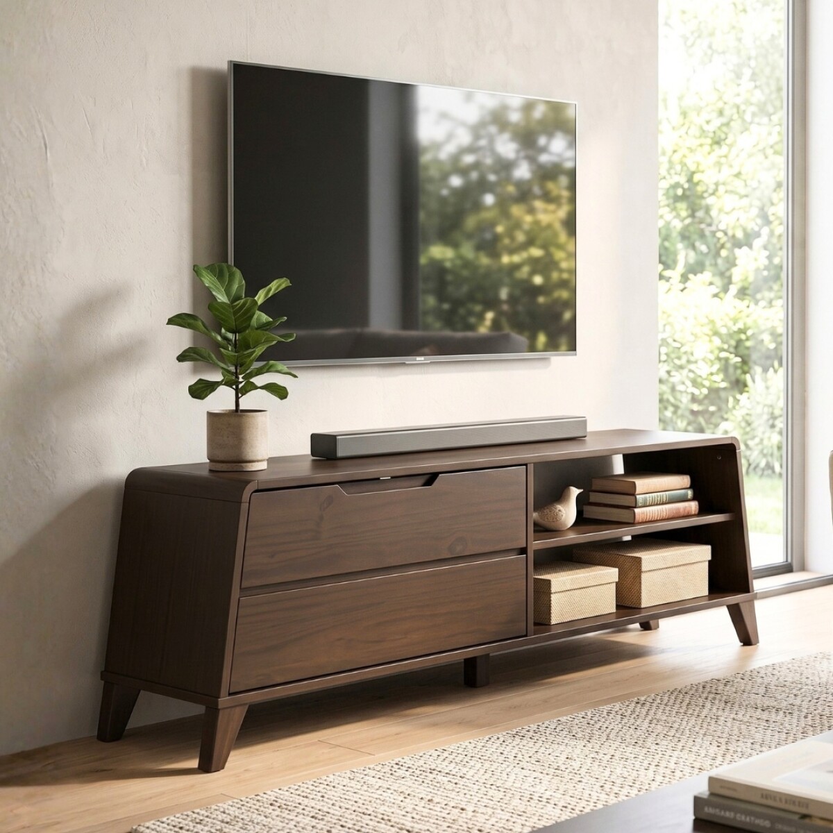 Rack para TV 75" - Duna - Nogueira 