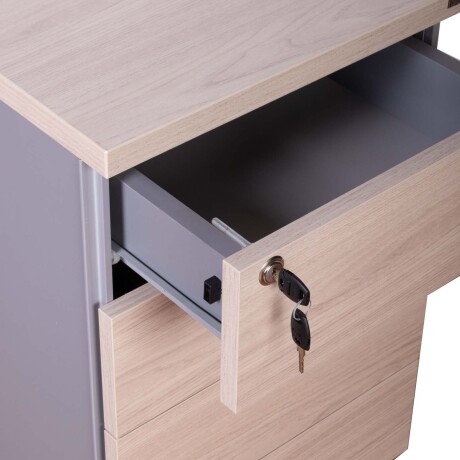 CAJONERA MADERA NATURAL-BEIGE WORK 4C