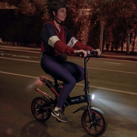 Bicicleta Eléctrica Plegable Gyroor C3 R14 para Adultos Negro