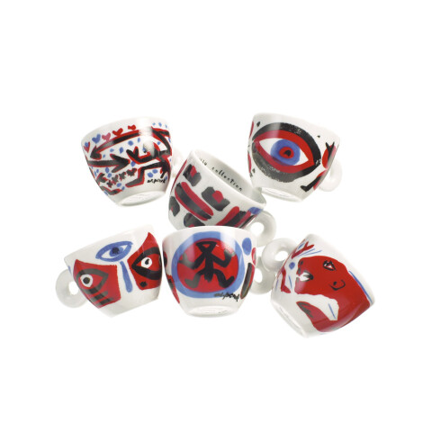 Set de 6 tazas para espresso: AR Penck illy Art Collection Set de 6 tazas para espresso: AR Penck illy Art Collection