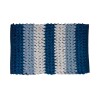 Alfombra De Baño Amalfi Antideslizante Estampada 40x60cm Celeste