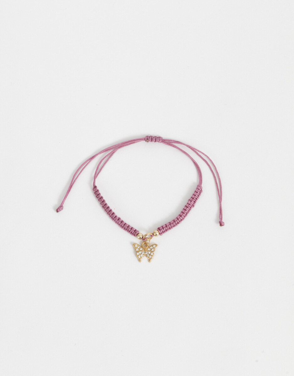 Pulsera Flexible Con Mariposa 