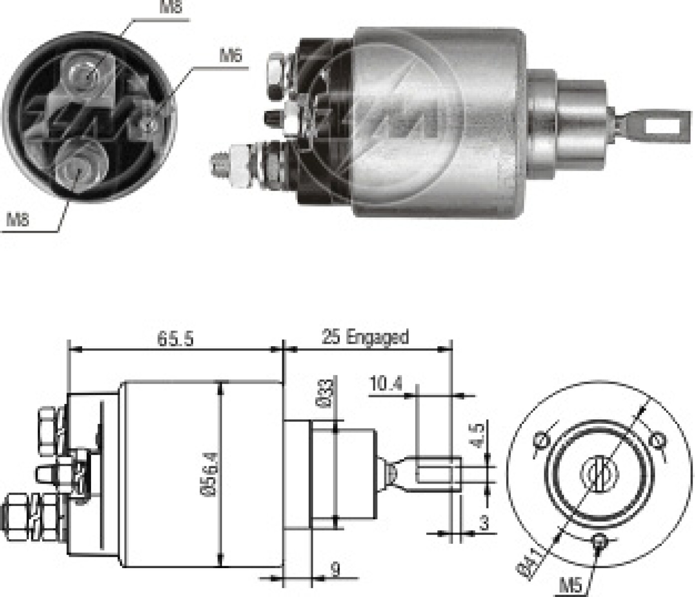 AUTOMATICO DE ARRANQUE FIAT UNO SIENA PALIO FIOR. 1.3 8/16V 1.0 8V MOTOR FIRE ZM 