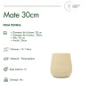 Maceta Plástico Mate 30 Arena