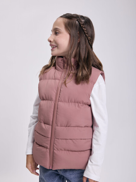 Chaleco capitoneado Rosa