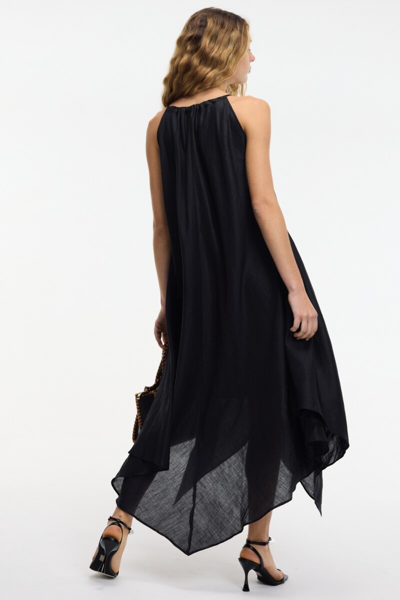 VESTIDO ASIMETRICO Negro
