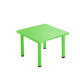 Mesa Cuadrada de Plástico y Metal para Niños 60x60cm Verde claro