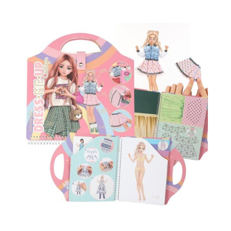 Libro de stickers y collage Dress me up Libro de stickers y collage Dress me up