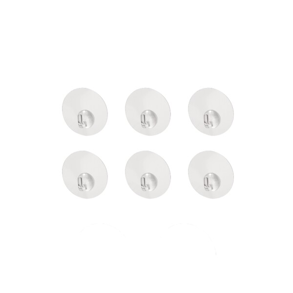 Perchas adhesivas 6 pcs Perchas adhesivas 6 pcs