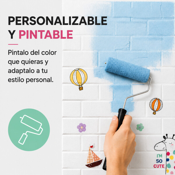 Revestimiento Autoadhesivo Pared Infantil X40 Calidad Variante Animales