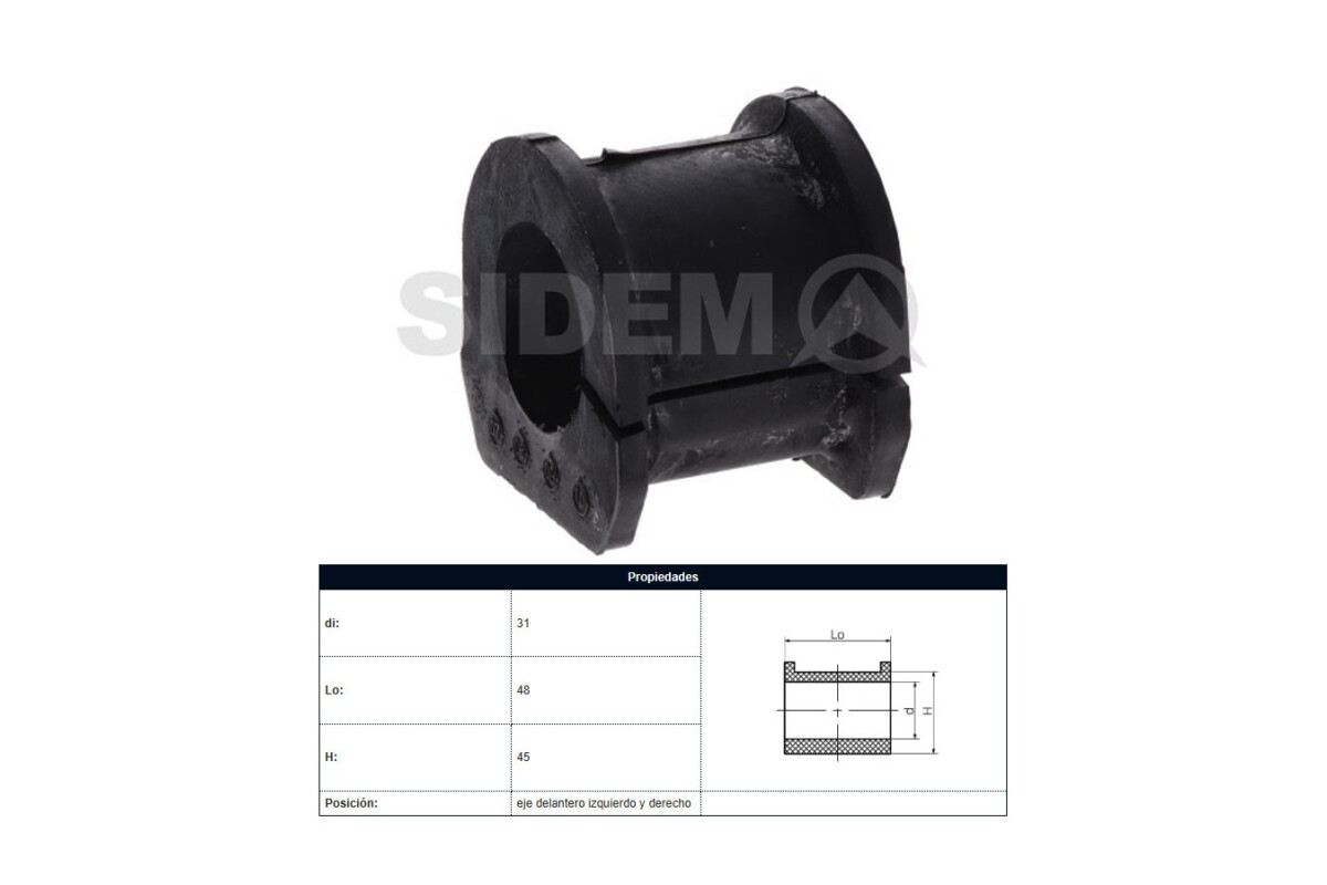 Buje Mitsubishi L200 15-25 Der/Izq Buje Mitsubishi L200 15-25 Der/Izq