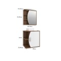 CONJUNTO MUEBLE DE BAÑO MODELO DUNA MUEBLE + ARMARIO CON ESPEJO + BACHA Conjunto Mueble De Baño Modelo Duna Mueble + Armario Con Espejo + Bacha